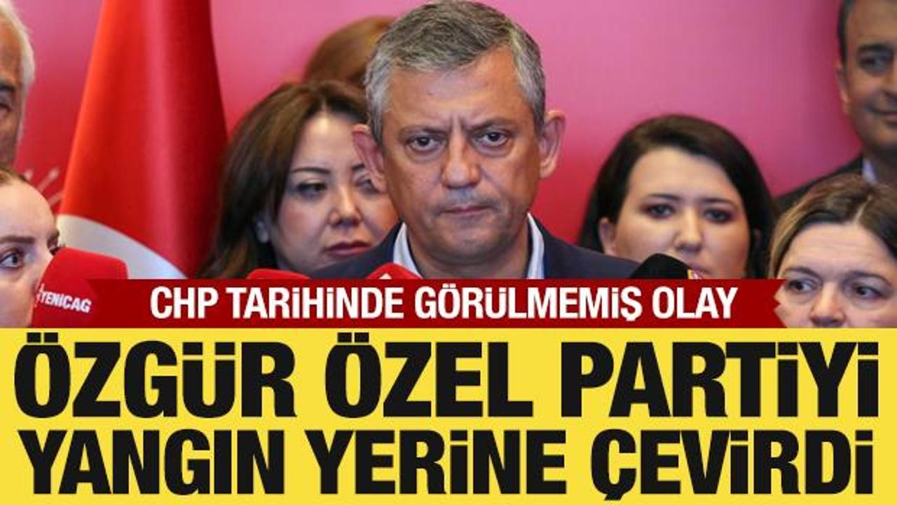 CHP tarihinde g&ouml;r&uuml;lmemiş olay: &Ouml;zg&uuml;r &Ouml;zel, 2 bin kişiyi ihra&ccedil; etti