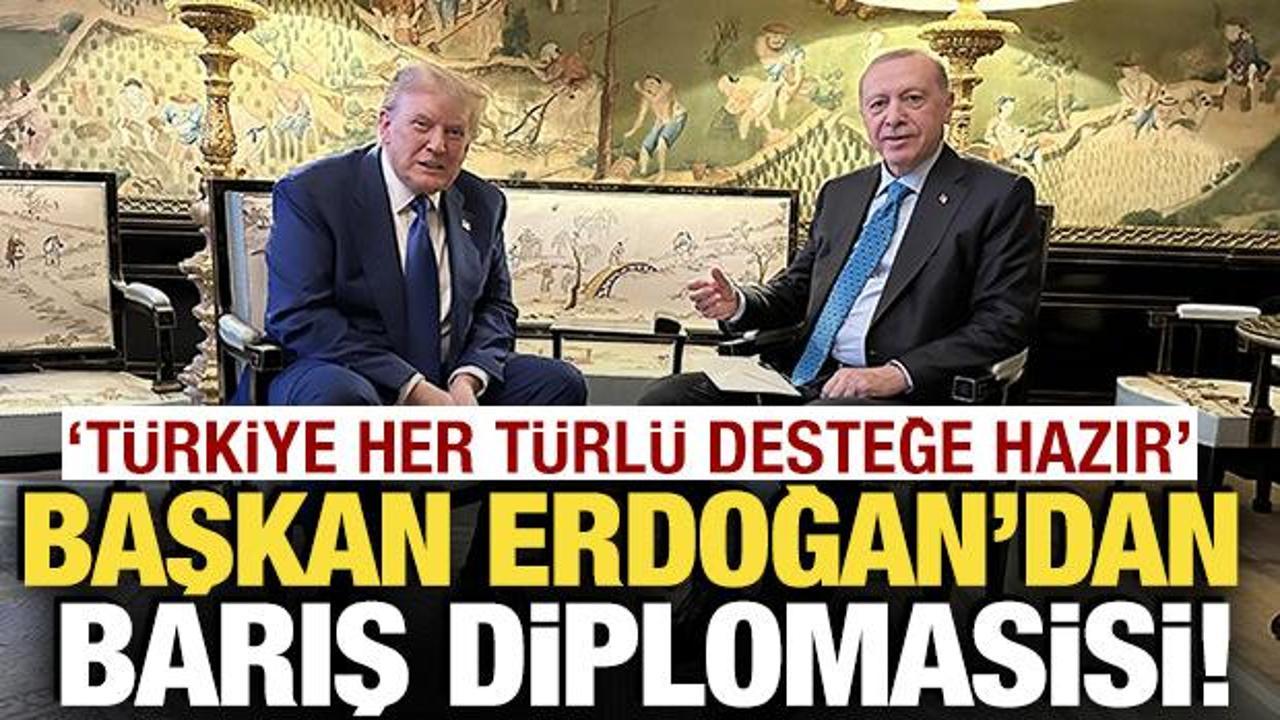 Cumhurbaşkanı Erdoğan'dan barış diplomasisi! Trump ve bir&ccedil;ok mevkidaşıyla g&ouml;r&uuml;şt&uuml;