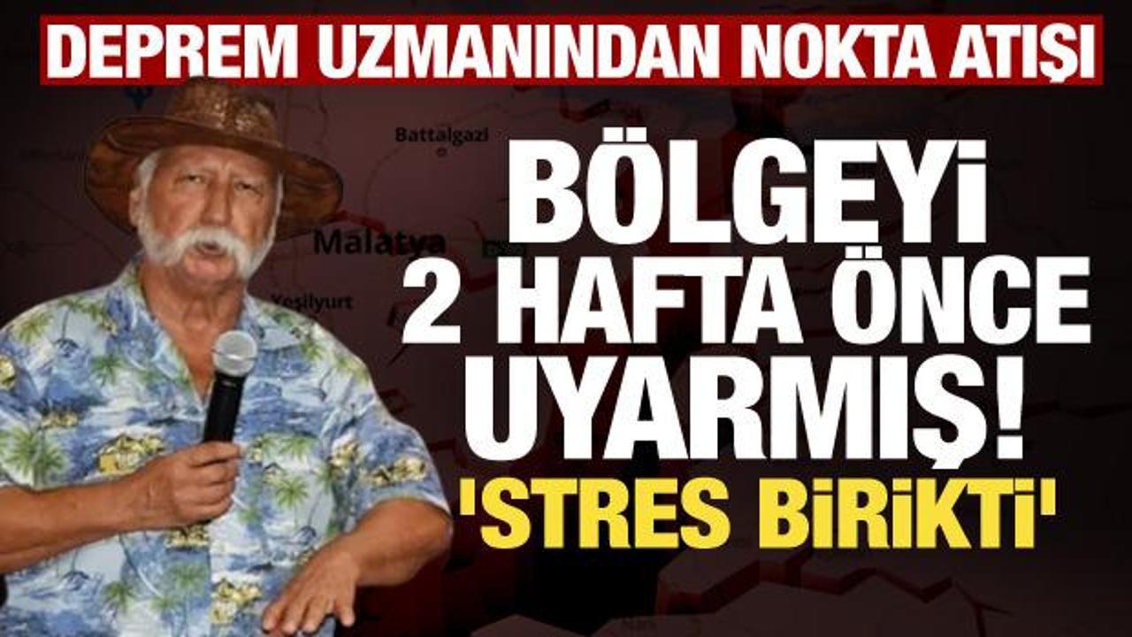 Deprem uzmanı &Uuml;ş&uuml;mezsoy 2 hafta &ouml;nce Malatya'yı uyarmış
