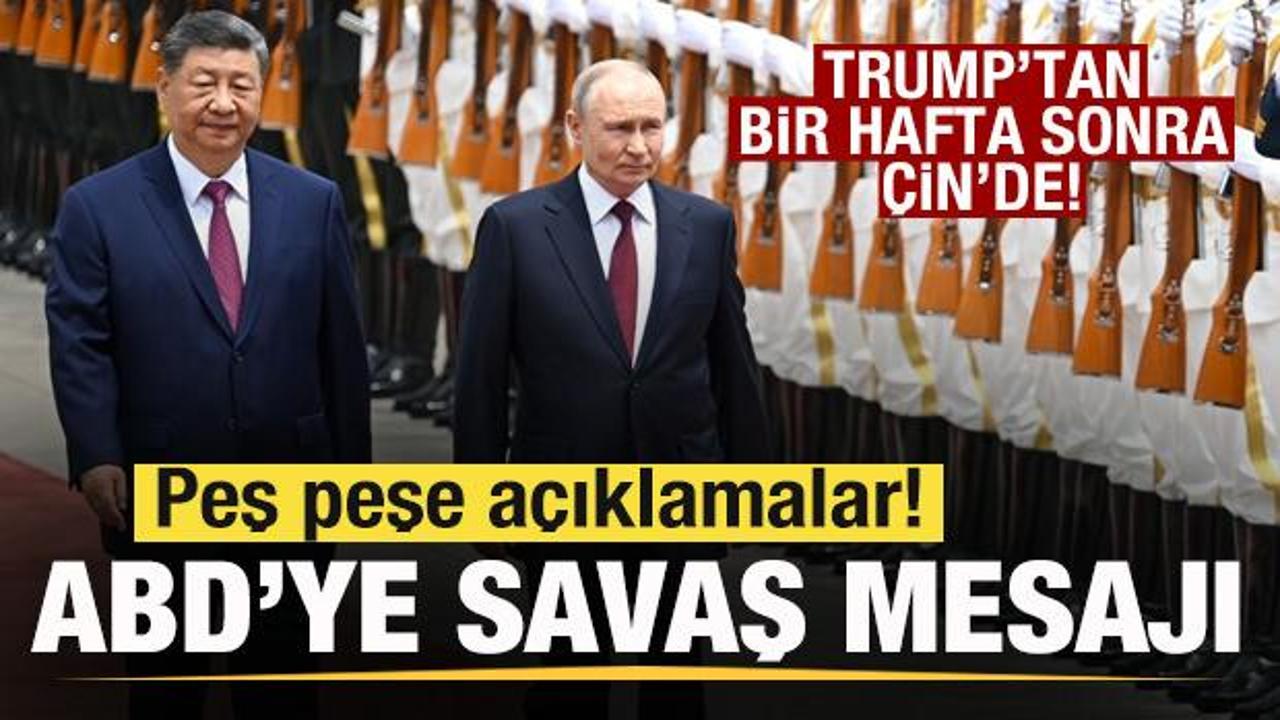 D&uuml;nyanın g&ouml;z&uuml; &Ccedil;in'de! Şi ve Putin g&ouml;r&uuml;şt&uuml;! Peş peşe a&ccedil;ıklamalar! ABD'ye savaş mesajı