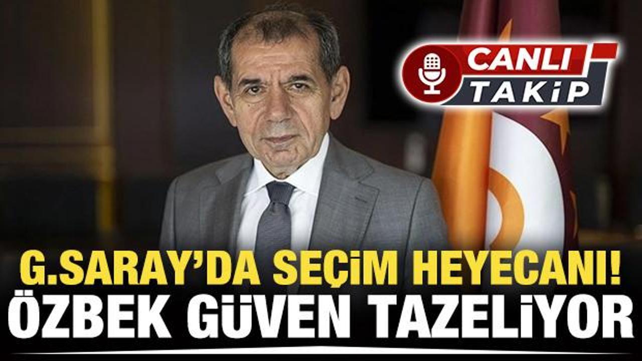 Galatasaray'da se&ccedil;im başladı! Dursun &Ouml;zbek g&uuml;ven tazeliyor | CANLI