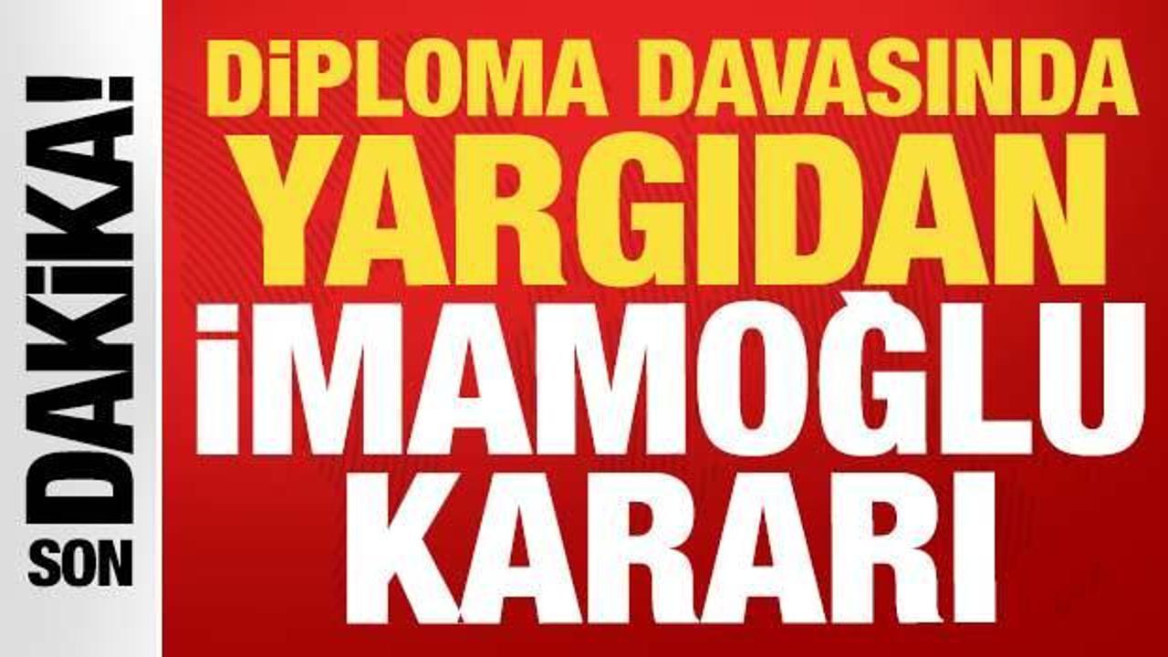 İmamoğlu’nun diploma davasında istinaf başvurusu reddedildi İmamoğlu’nun diploma davasında istinaf başvurusu reddedildi