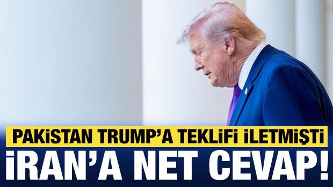 İran anlaşma teklifi yapmıştı: Trump'tan Pakistan'a cevap!
