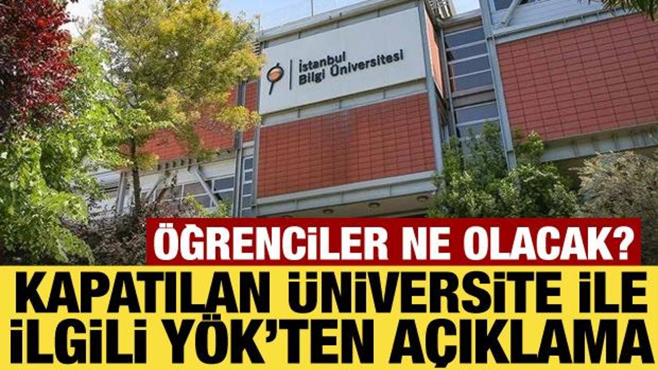 İstanbul Bilgi &Uuml;niversitesi kararı sonrası Y&Ouml;K&rsquo;ten ilk a&ccedil;ıklama
