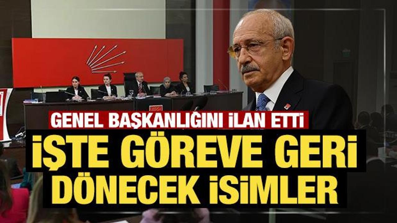 Kılı&ccedil;daroğlu&rsquo;nun son MYK&rsquo;sı yeniden g&uuml;ndemde: İşte g&ouml;reve geri d&ouml;necek isimler