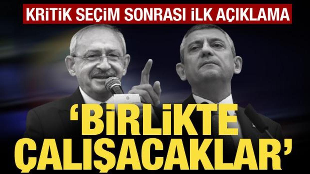 &Ouml;zg&uuml;r &Ouml;zel'in Grup Başkanı se&ccedil;ilmesine Kılı&ccedil;daroğlu cephesinden ilk a&ccedil;ıklama