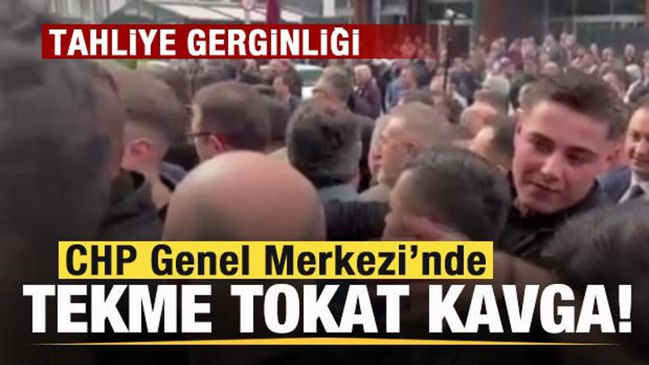 Son dakika: CHP Genel Merkezi'nde gerginlik! Tekme tokat kavga &ccedil;ıktı!