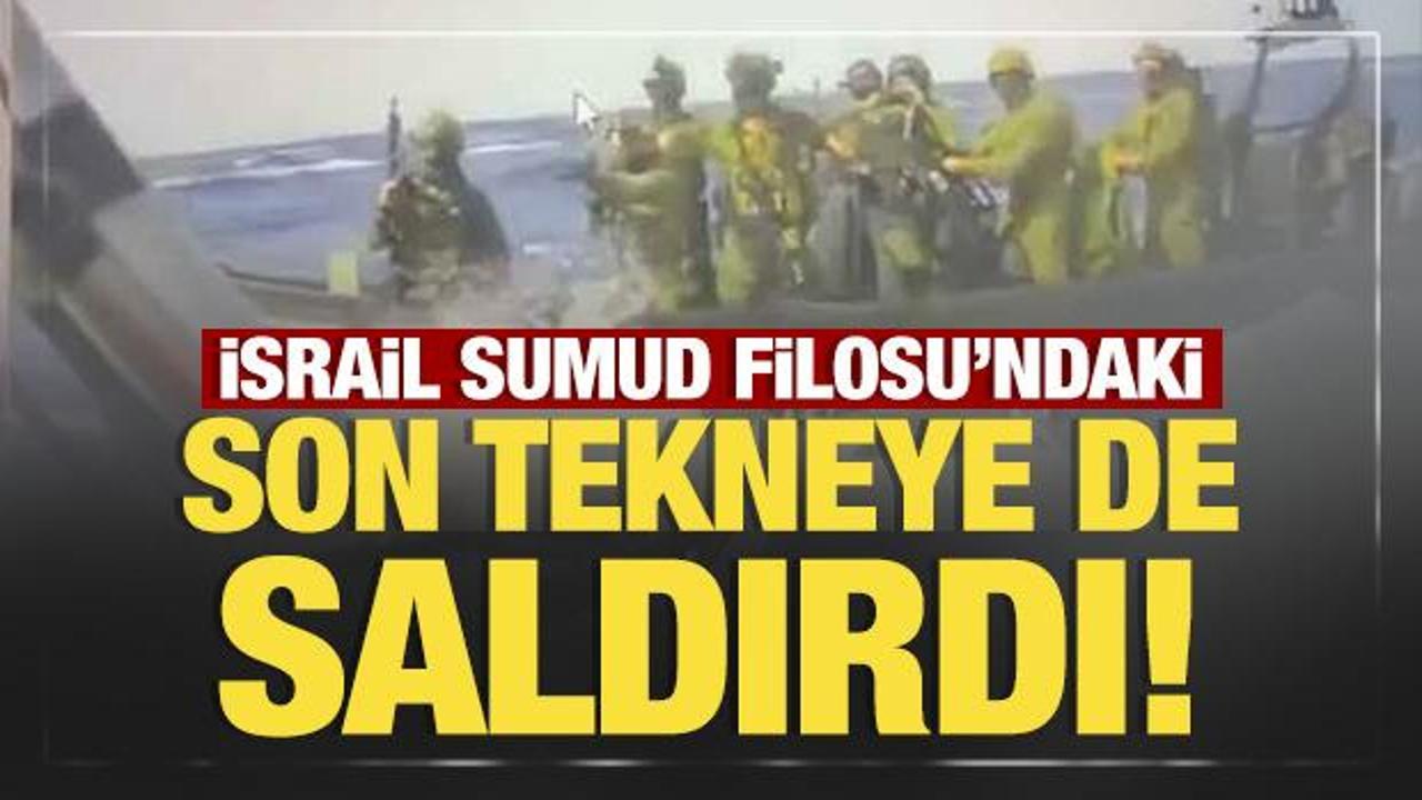 Son Dakika: İsrail Sumud Filosu'ndaki son tekneye de saldırdı!