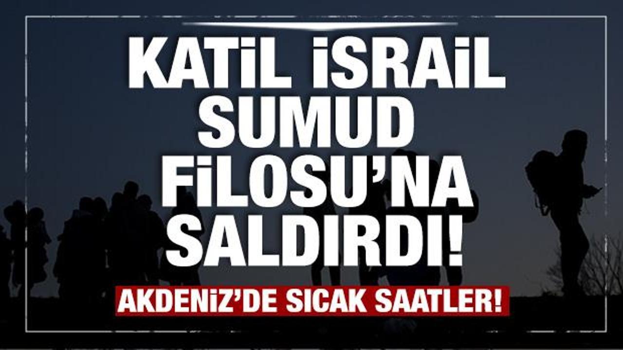 Son dakika...İsrail savaş gemileri ile geldi! Sumud Filosu'na al&ccedil;ak saldırı!