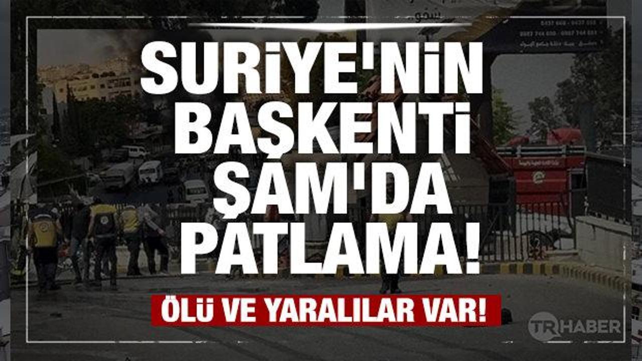Son dakika...Suriye'nin başkenti Şam'da patlama: &Ouml;l&uuml; ve yaralılar var!