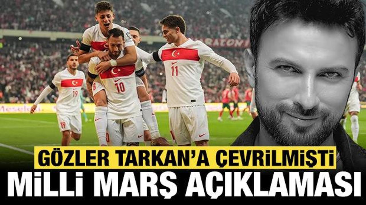 T&uuml;m g&ouml;zler ona &ccedil;evrilmişti: Tarkan'dan Milli Takım marşı a&ccedil;ıklaması!