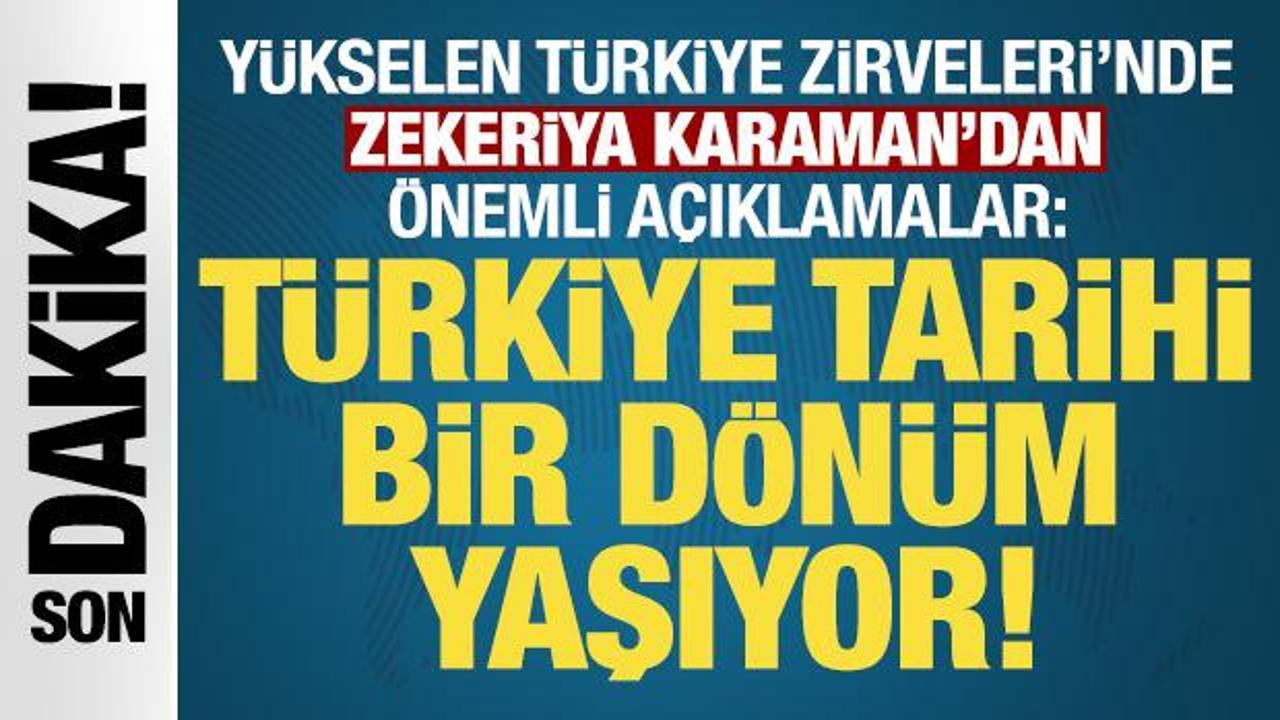 Kanal 7 Medya Grubu Başkanı Zekeriya Karaman: T&uuml;rkiye tarihi bir d&ouml;n&uuml;m yaşıyor