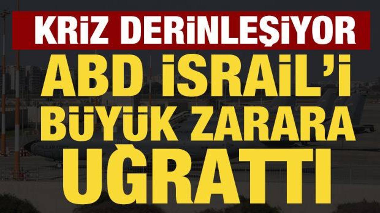 ABD u&ccedil;akları, İsrail'i b&uuml;y&uuml;k zarara uğrattı