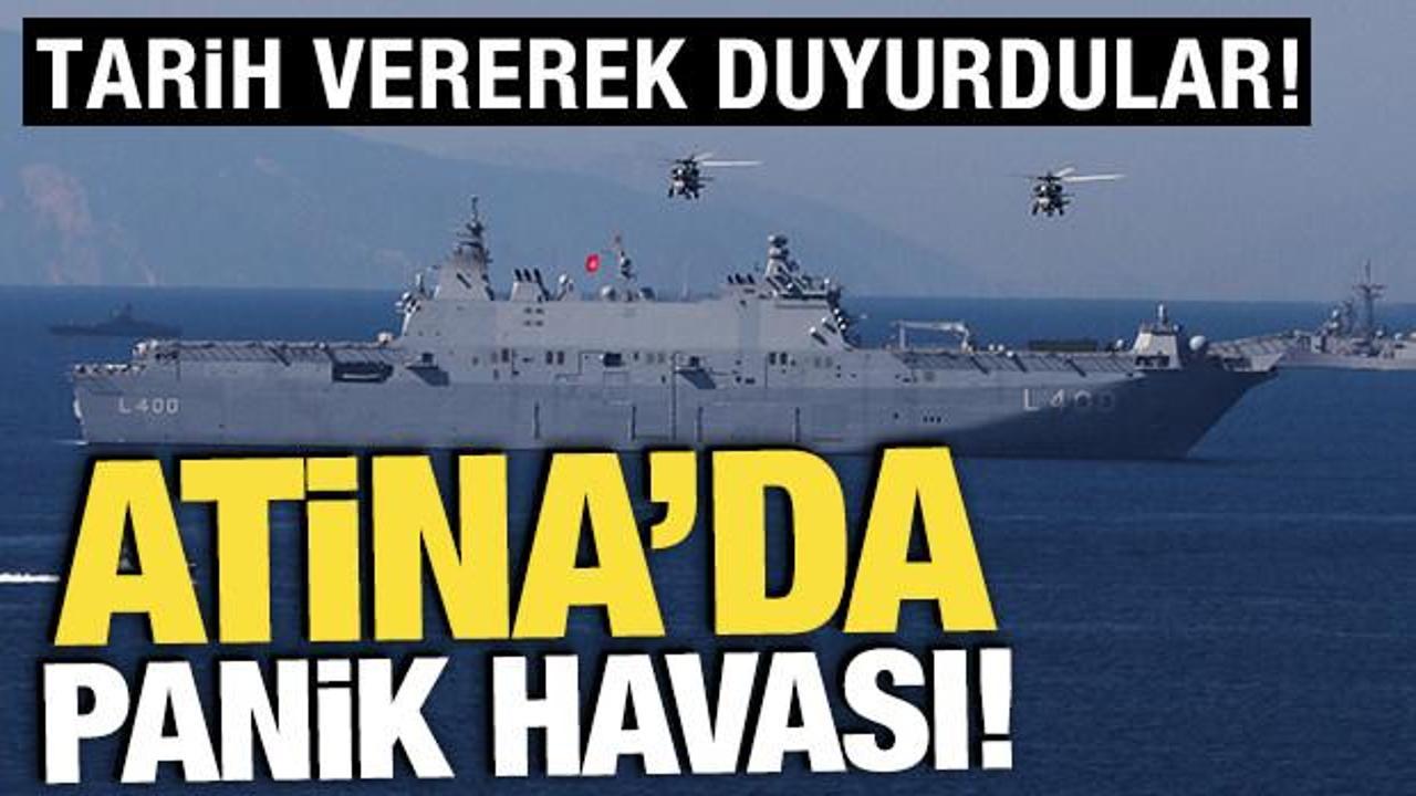 Atina'da panik havası! Tarih vererek duyurdular
