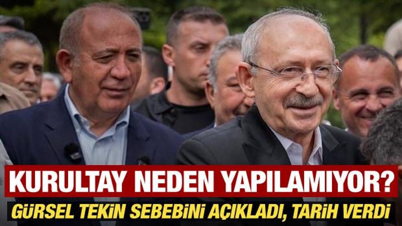 CHP'de kurultay neden yapılamıyor? G&uuml;rsel Tekin tek tek a&ccedil;ıkladı, tarih verdi!