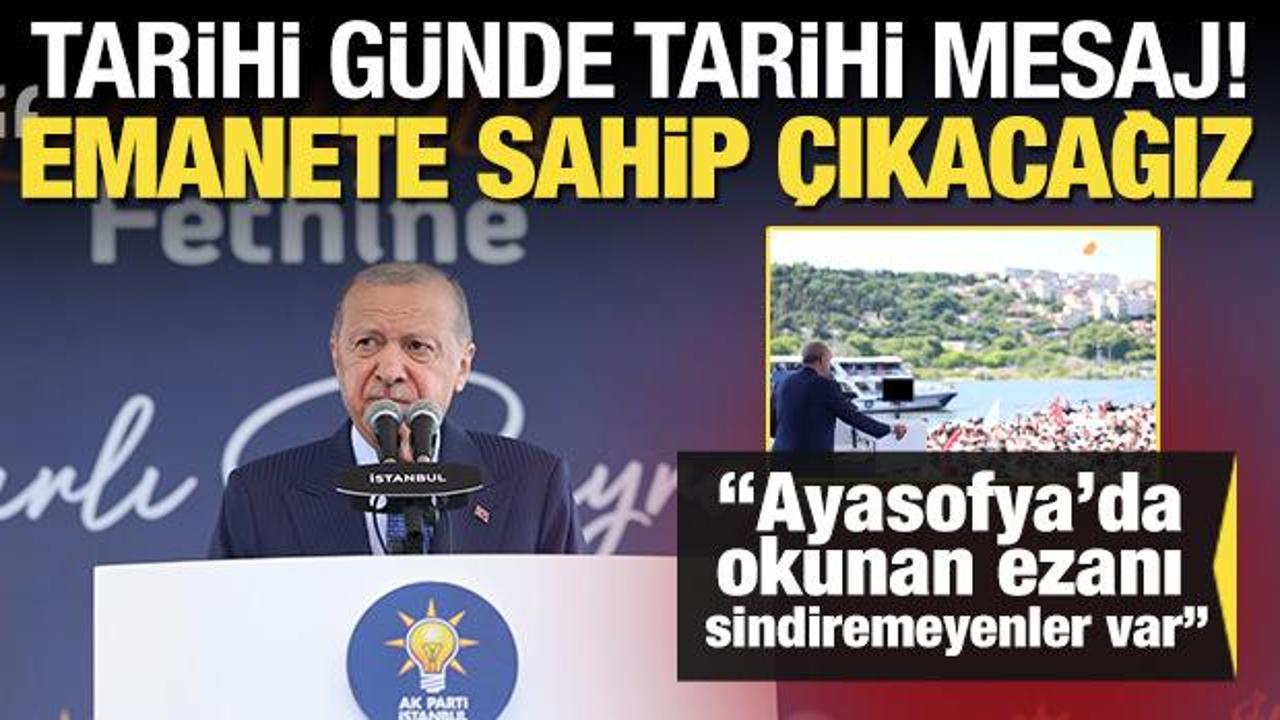 Cumhurbaşkanı Erdoğan: Kutlu zaferden ilham alıp yeni zaferlere imza atacağız!