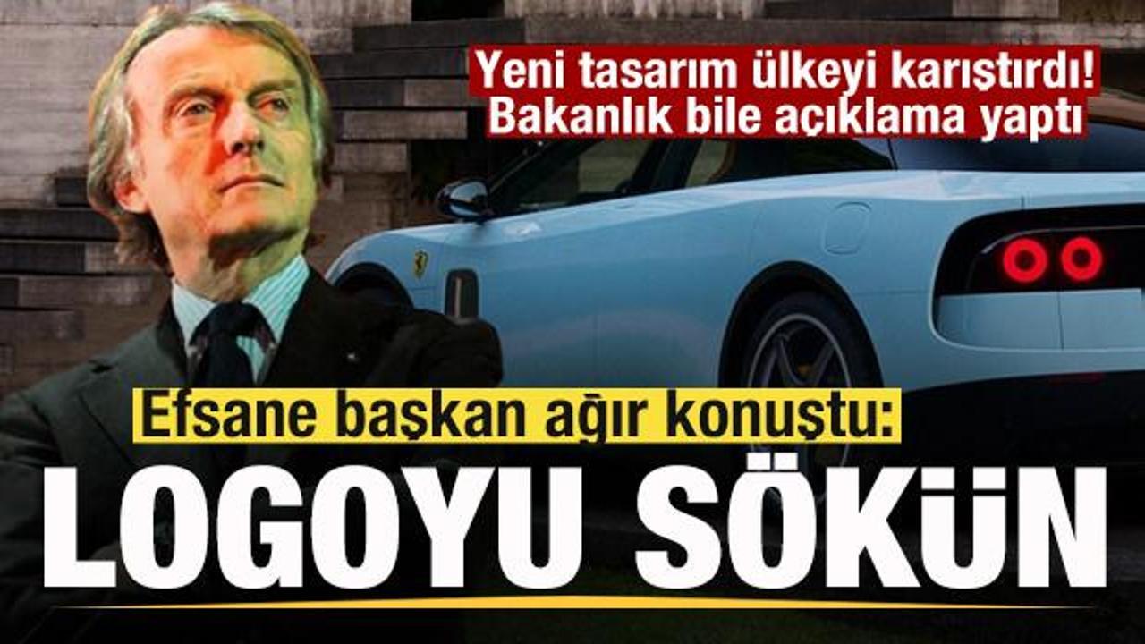 Ferrari Luce &uuml;lkeyi karıştırdı! Efsane başkan ağır konuştu: Logoyu s&ouml;k&uuml;n