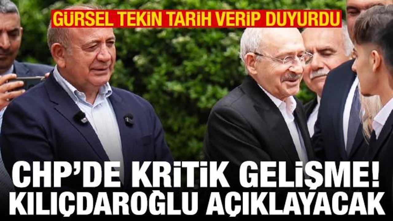 G&uuml;rsel Tekin tarih verdi! Kılı&ccedil;daroğlu MYK'sını a&ccedil;ıklayacak