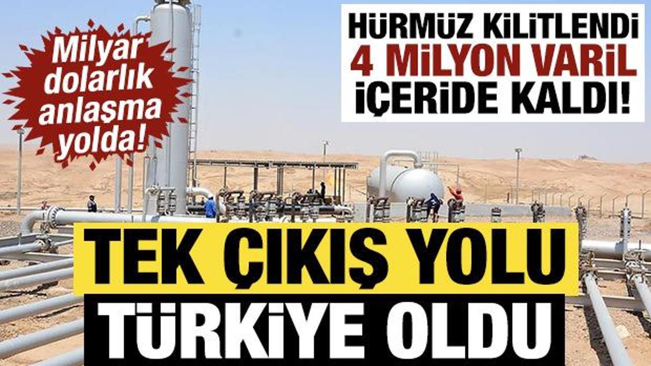 H&uuml;rm&uuml;z kilitlendi, 4 milyon varil i&ccedil;eride kaldı! Tek &ccedil;ıkış yolu T&uuml;rkiye oldu