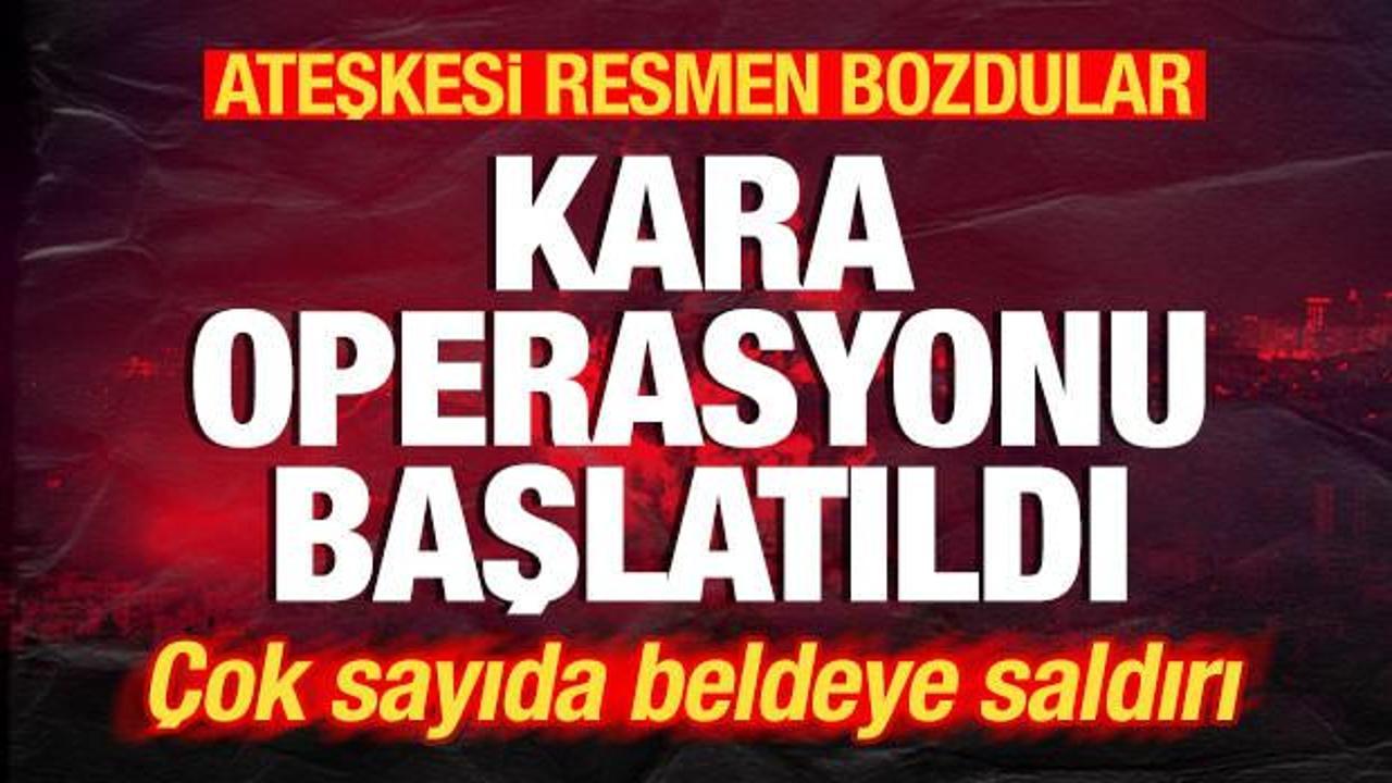 İsrail ateşkesi resmen bozdu! Kara operasyonu başlatıldı! &Ccedil;ok sayıda &ouml;l&uuml; ve yaralı var