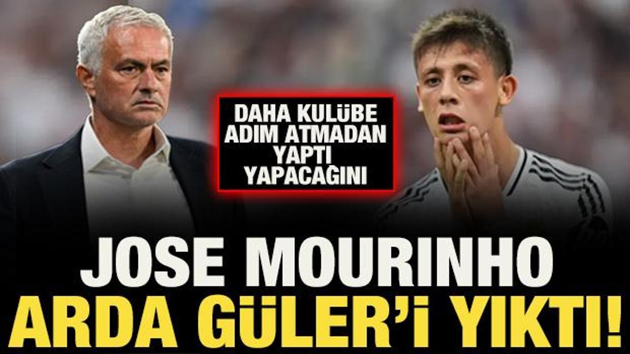 Jose Mourinho Arda G&uuml;ler'i yıktı! Daha kul&uuml;be adım atmadan yaptı yapacağını