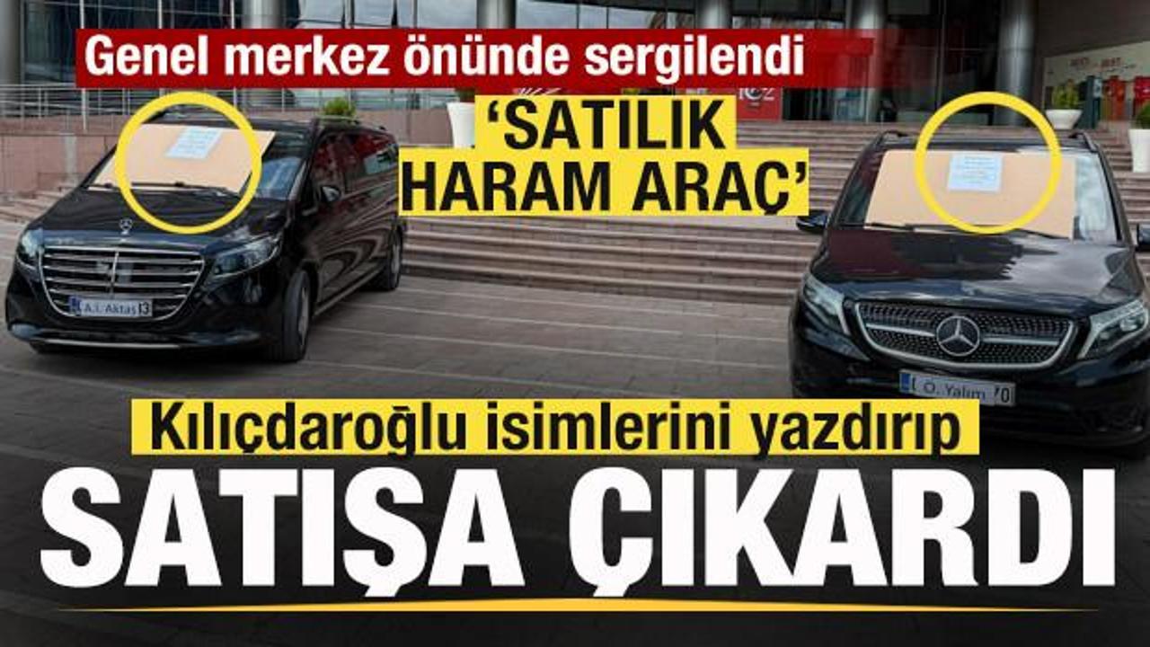 Kılı&ccedil;daroğlu iki aracı satışa &ccedil;ıkardı! G&uuml;ndem olan kareler! 'Satılık haram ara&ccedil;'