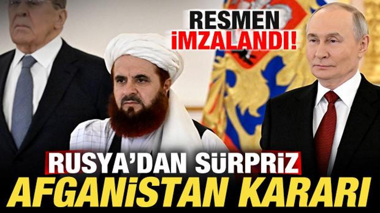 Rusya'dan son dakika Afganistan kararı! Resmen anlaşma imzaladılar