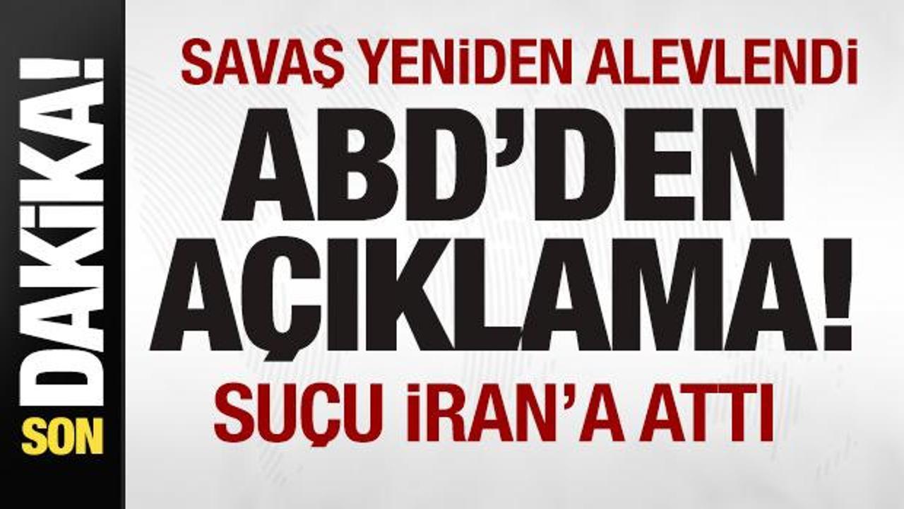 F&uuml;zeler ateşlendi! Savaş yeniden alevlendi ABD'den son dakika a&ccedil;ıklaması! Su&ccedil;u İran'a attı