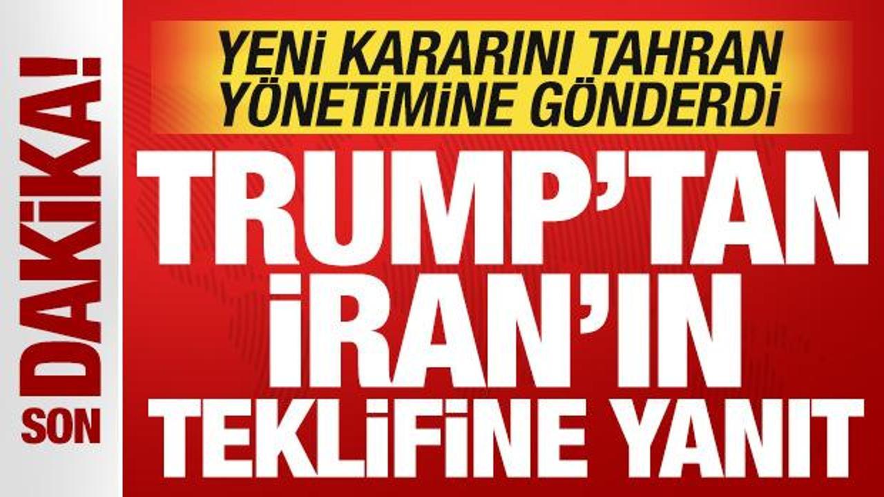 Son dakika: Trump’tan İran’ın teklifine yanıt! Yeni kararı Tahran’a iletti Son dakika: Trump’tan İran’ın teklifine yanıt! Yeni kararı Tahran’a iletti