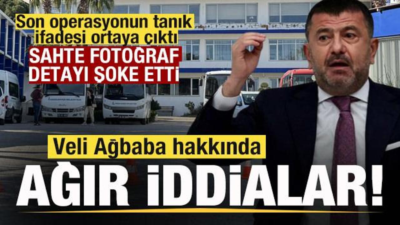 Son operasyondan bomba ifade! Veli Ağbaba hakkında ağır iddialar! Sahte fotoğraf detayı