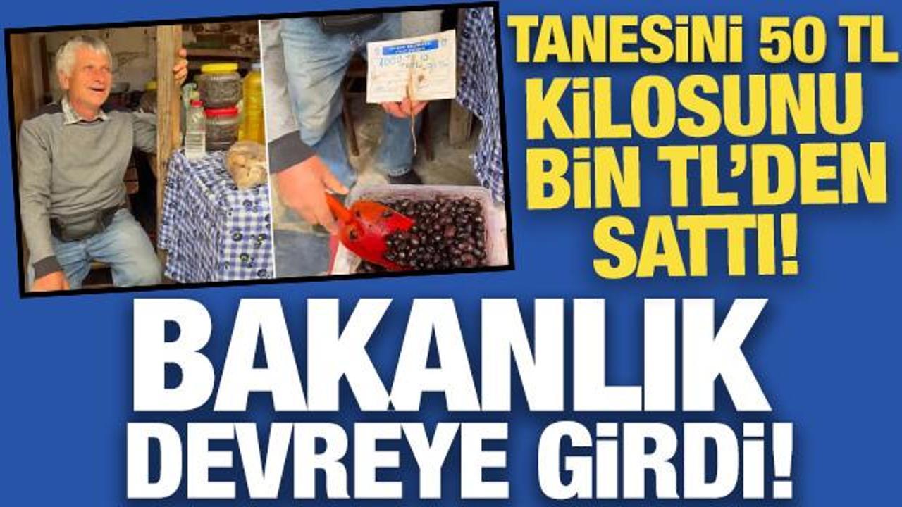 Tanesini 50 TL, kilosunu bin TL'den sattı! Bakanlık devreye girdi