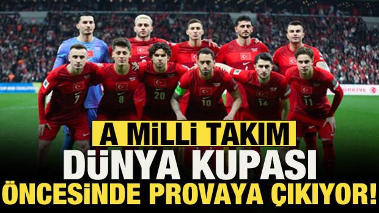 A Milli Takım D&uuml;nya Kupası &ouml;ncesi Kuzey Makedonya'ya karşı prova yapacak! Muhtemel 11'ler