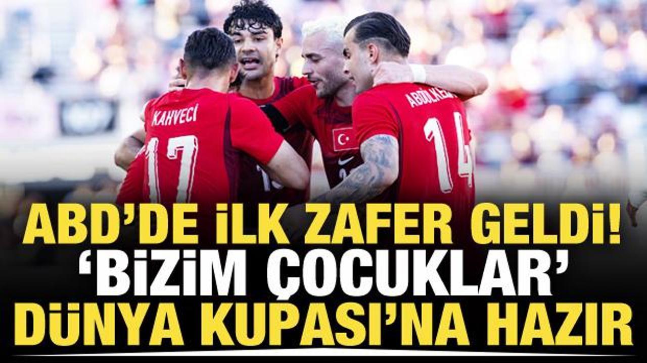 ABD'de ilk zafer geldi! 'Bizim &Ccedil;ocuklar' D&uuml;nya Kupası'na hazır