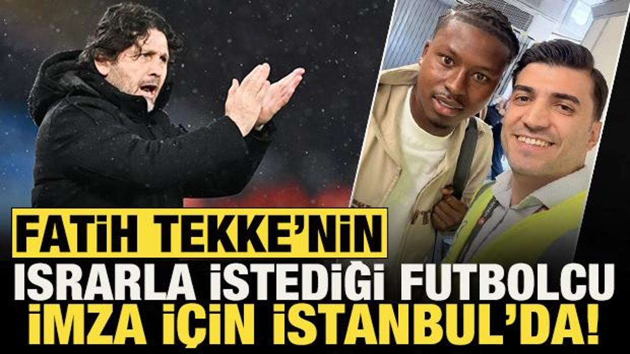 Benfica ikna oldu! Fatih Tekke'nin ısrarla istediği futbolcu transfer i&ccedil;in İstanbul'da