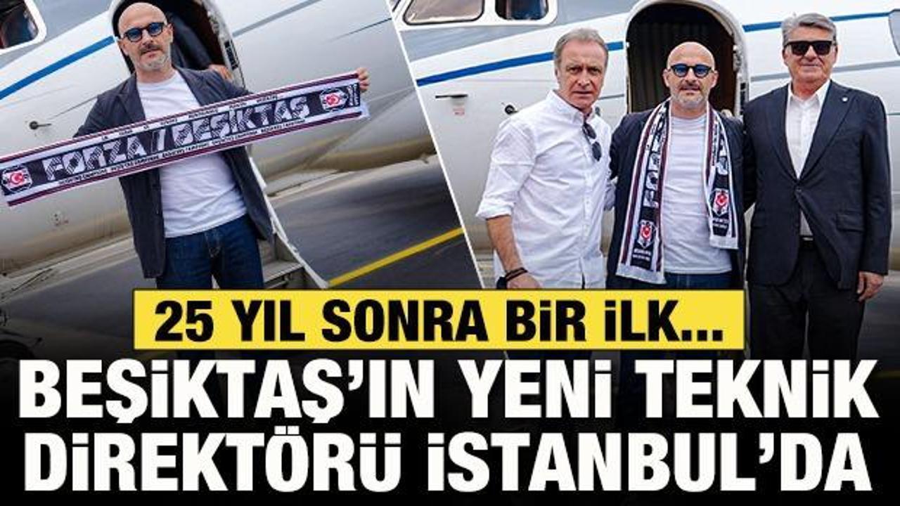 Beşiktaş'ın yeni teknik direkt&ouml;r&uuml; Vincenzo Italıano İstanbul'da! 25 yıl sonra bir ilk...