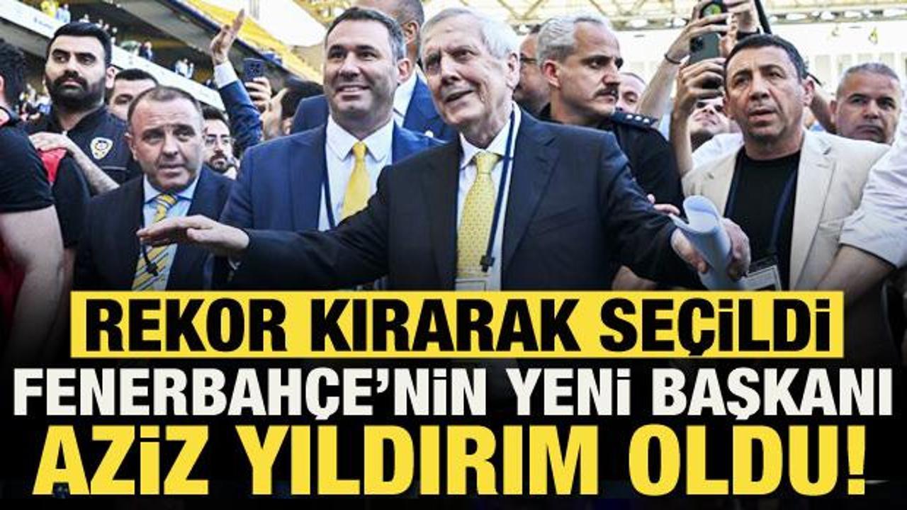 Fenerbah&ccedil;e'nin yeni başkanı belli oldu! Rekor kırarak se&ccedil;ildi