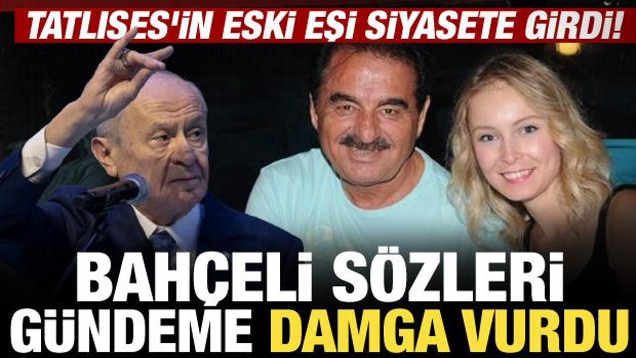 İbrahim Tatlıses'in eski eşi Ayşeg&uuml;l Yıldız siyasete girdi! Dikkat &ccedil;eken Bah&ccedil;eli s&ouml;zleri