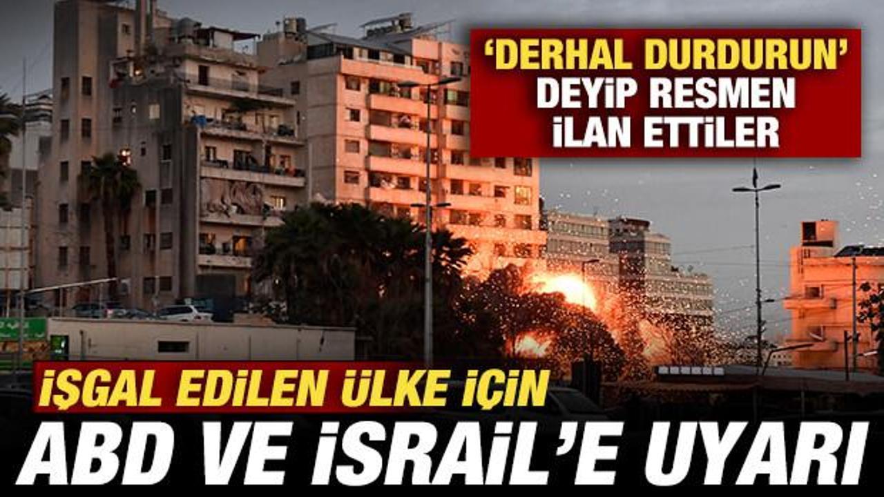 İran'dan işgal edilen &uuml;lke i&ccedil;in ABD ve İsrail'e uyarı! Resmen ilan ettiler
