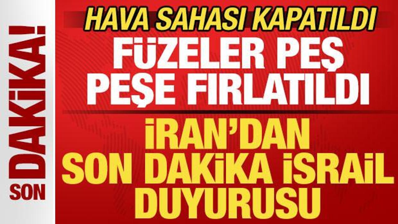 Kanlı saldırı sonrası İran'dan son dakika İsrail duyurusu! F&uuml;zeler peş peşe fırlatıldı