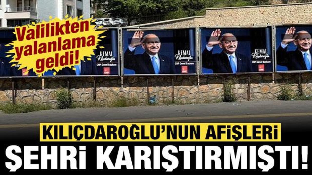 Kılıçdaroğlu’nun afişleri şehri karıştırdı: Valilikten yalanlama geldi! Kılıçdaroğlu’nun afişleri şehri karıştırdı: Valilikten yalanlama geldi!