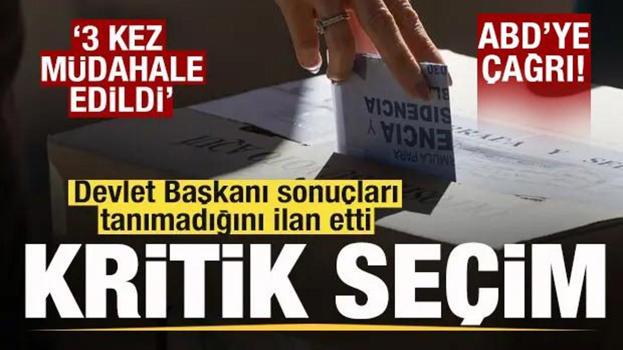 Kolombiya'da se&ccedil;im! Cumhurbaşkanı ilan etti: Sonu&ccedil;ları tanımıyorum! Jet cevap ABD'ye &ccedil;ağrı