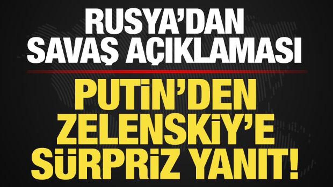 Rusya'dan son dakika a&ccedil;ıklaması! Putin'den Zelenskiy'nin teklifine s&uuml;rpriz yanıt!