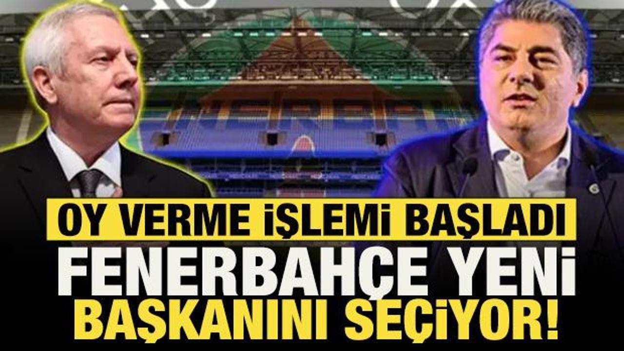Oy verme işlemi başladı! F.Bah&ccedil;e yeni başkanını se&ccedil;iyor: Aziz Yıldırım mı? Hakan Safi mi?