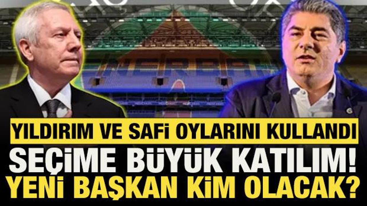 Se&ccedil;ime b&uuml;y&uuml;k katılım! F.Bah&ccedil;e yeni başkanını se&ccedil;iyor: Aziz Yıldırım mı? Hakan Safi mi?