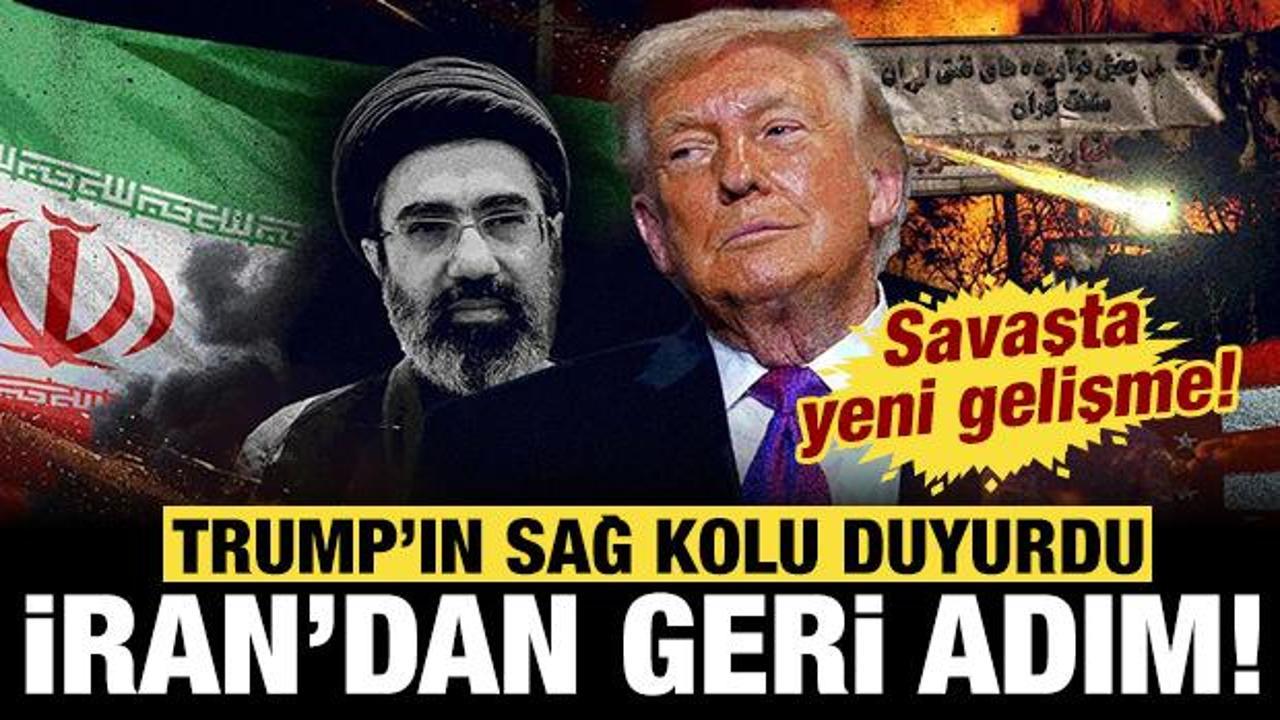 Trump'ın sağ kolu flaş gelişmeyi a&ccedil;ıkladı: İran geri adım attı!
