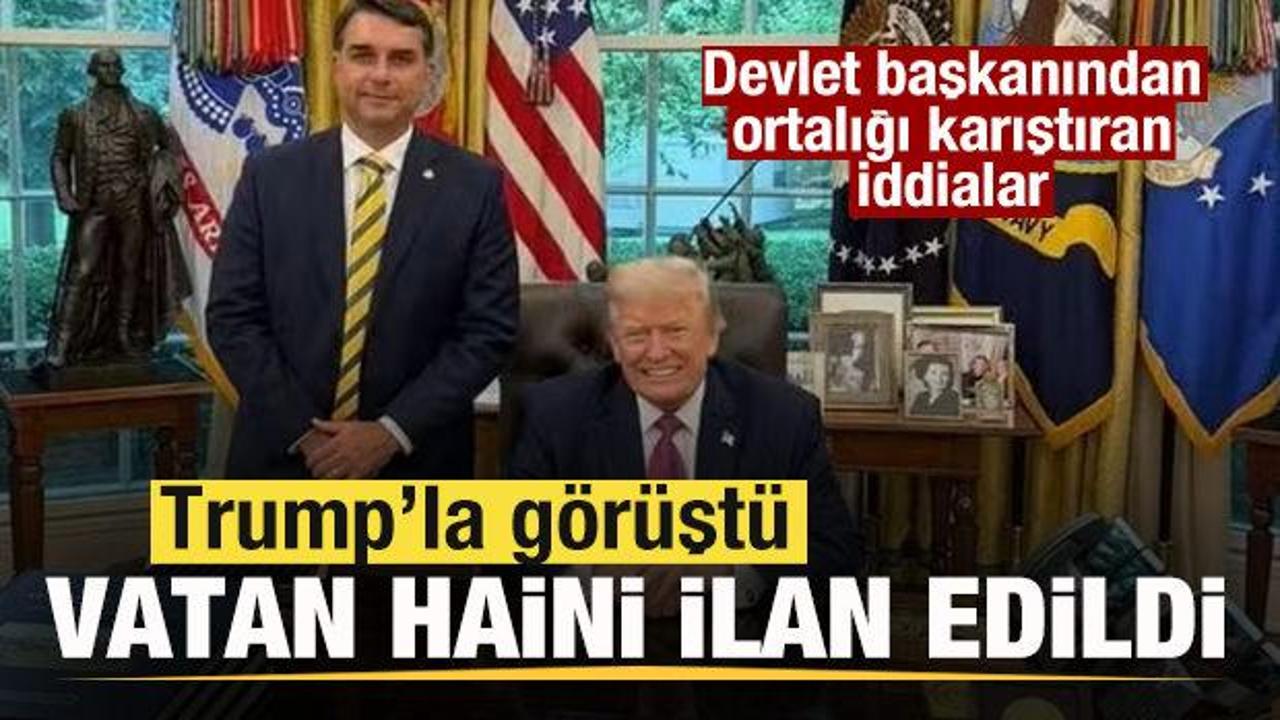 Trump'la g&ouml;r&uuml;şt&uuml;! Vatan haini ilan edildi! Ortalığı karıştıran iddialar