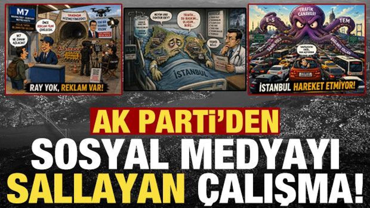AK Parti'den sosyal medyada g&uuml;ndeme oturan &ccedil;alışma: &ldquo;#İstanbulY&ouml;netilemiyor&rdquo;