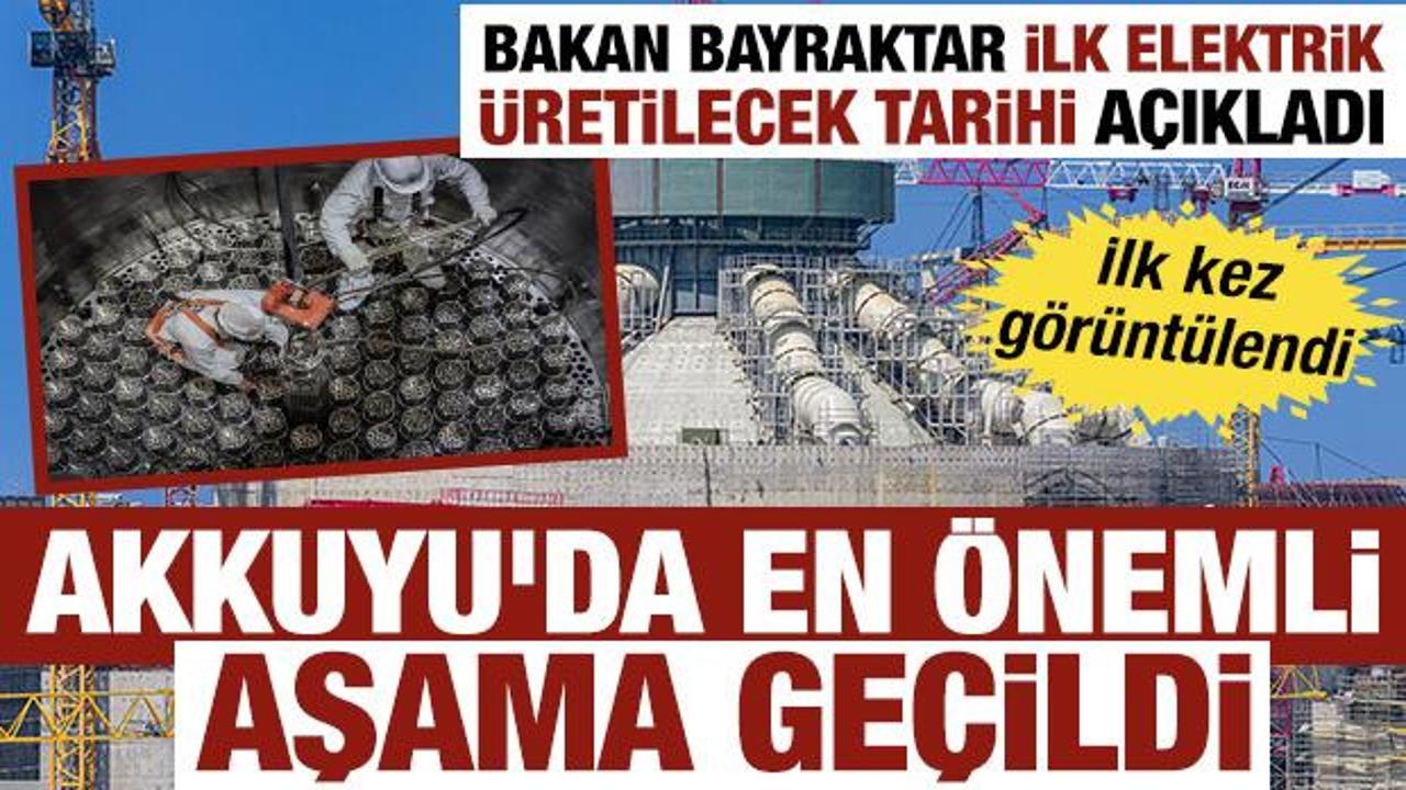 Akkuyu NGS'de tarihi prova: 163 temsili yakıt demeti reakt&ouml;re yerleştirildi