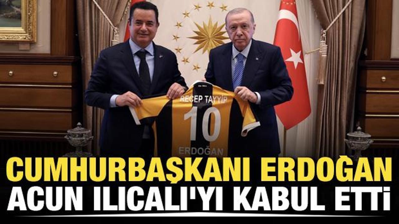 Başkan Erdoğan, Acun Ilıcalı'yı kabul etti