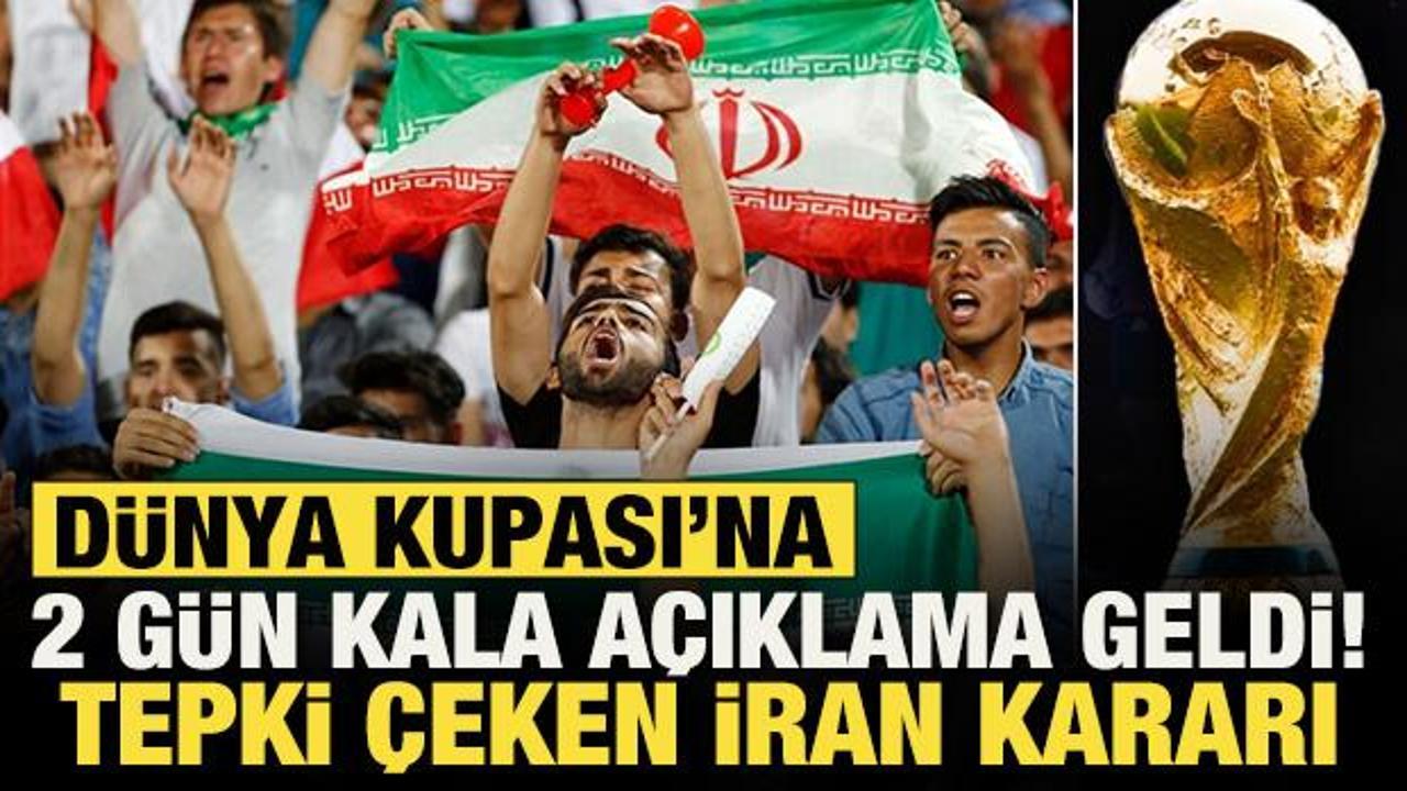D&uuml;nya Kupası'na 2 g&uuml;n kala İran&rsquo;a şok! Biletler iptal edildi